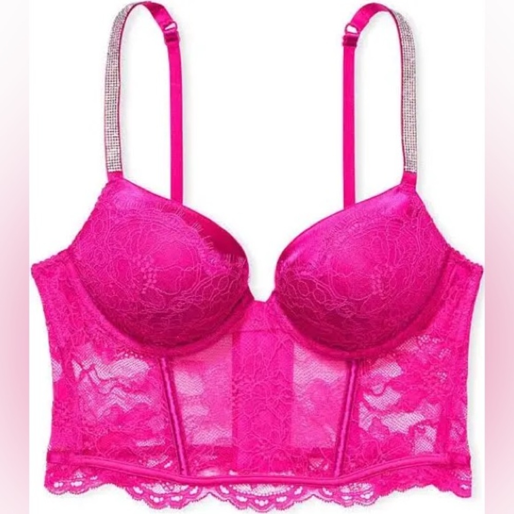 Victoria's Secret Very Sexy Shine Strap Push Up Corset Bra